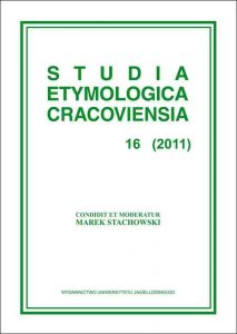 Studia Etymologica Cracoviensia 16 (2011)