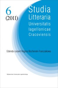 Studia Litteraria Universitatis Iagellonicae Cracoviensis 6 (2011)