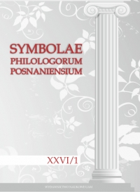 Symbolae Philologorum Posnaniensium XXVI, z. 1