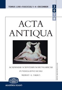 Acta Antiqua Academiae Scientiarum Hungaricae